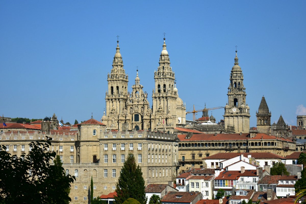 Vista de la Catedral de Santiago de Compostela