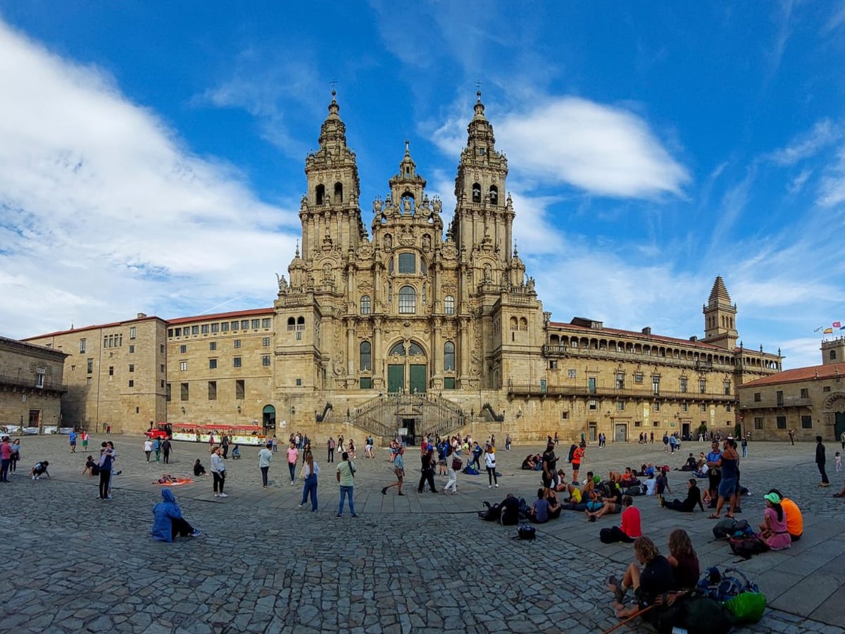 Vista de la Catedral de Santiago de Compostela